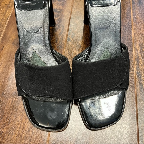 VINTAGE 90’s STUART WEITZMAN Black Mules - Picture 5 of 9